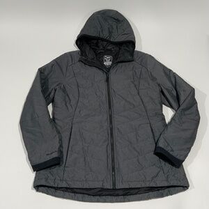 MooseJaw Sz L Gray Riopelle PrimaLoft Hooded Jacket
